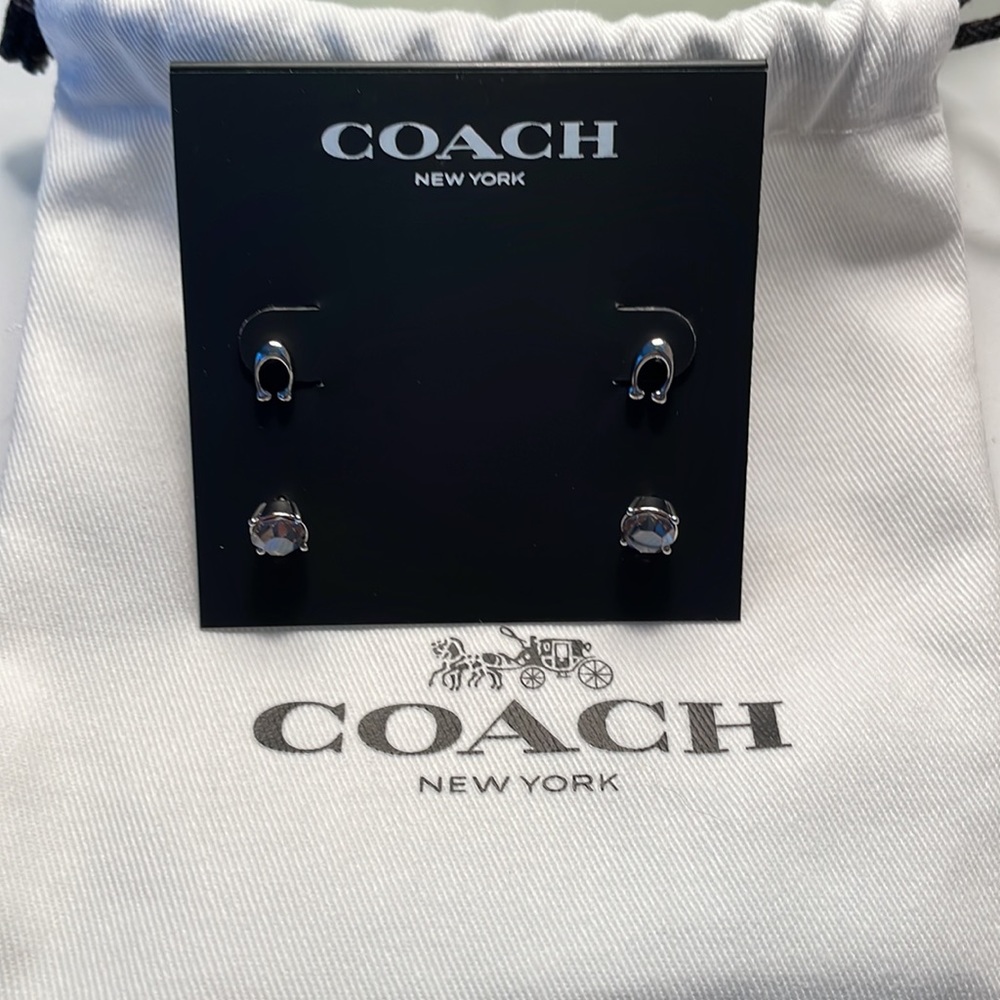 NWT Coach Stud Earings
